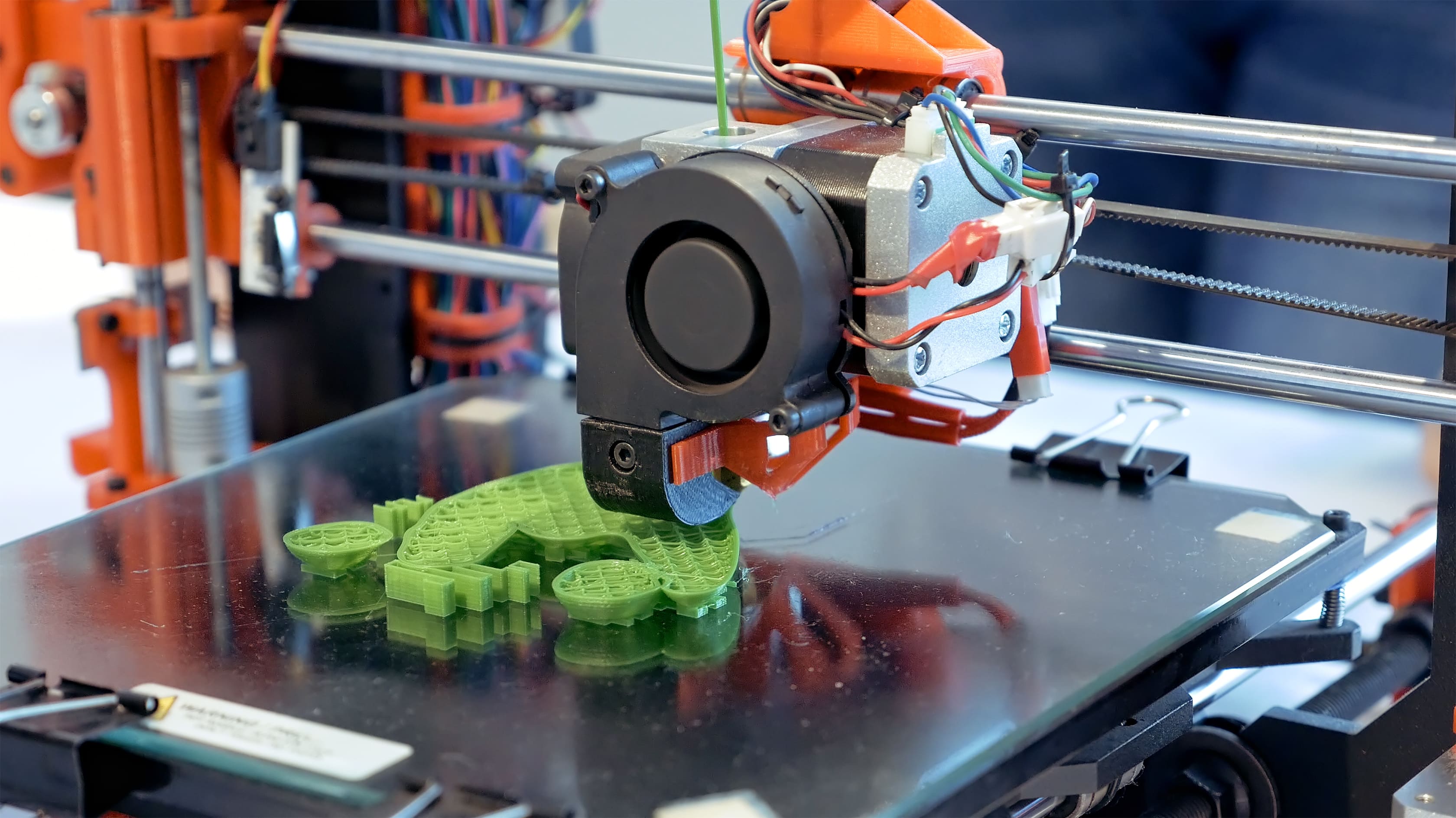 Standard use of an automatic 3d printer for plastic printed parts