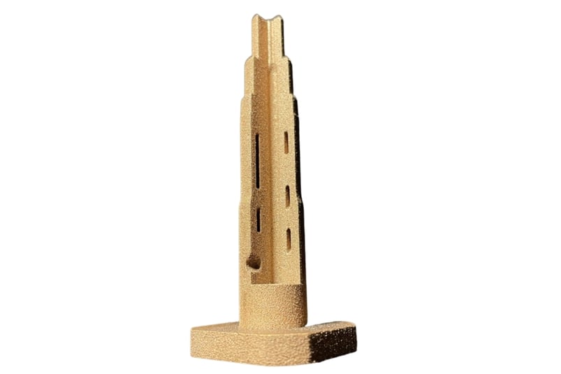 Demonstration of an Injection mold insert with internal cooling channels made using additive manufacturing