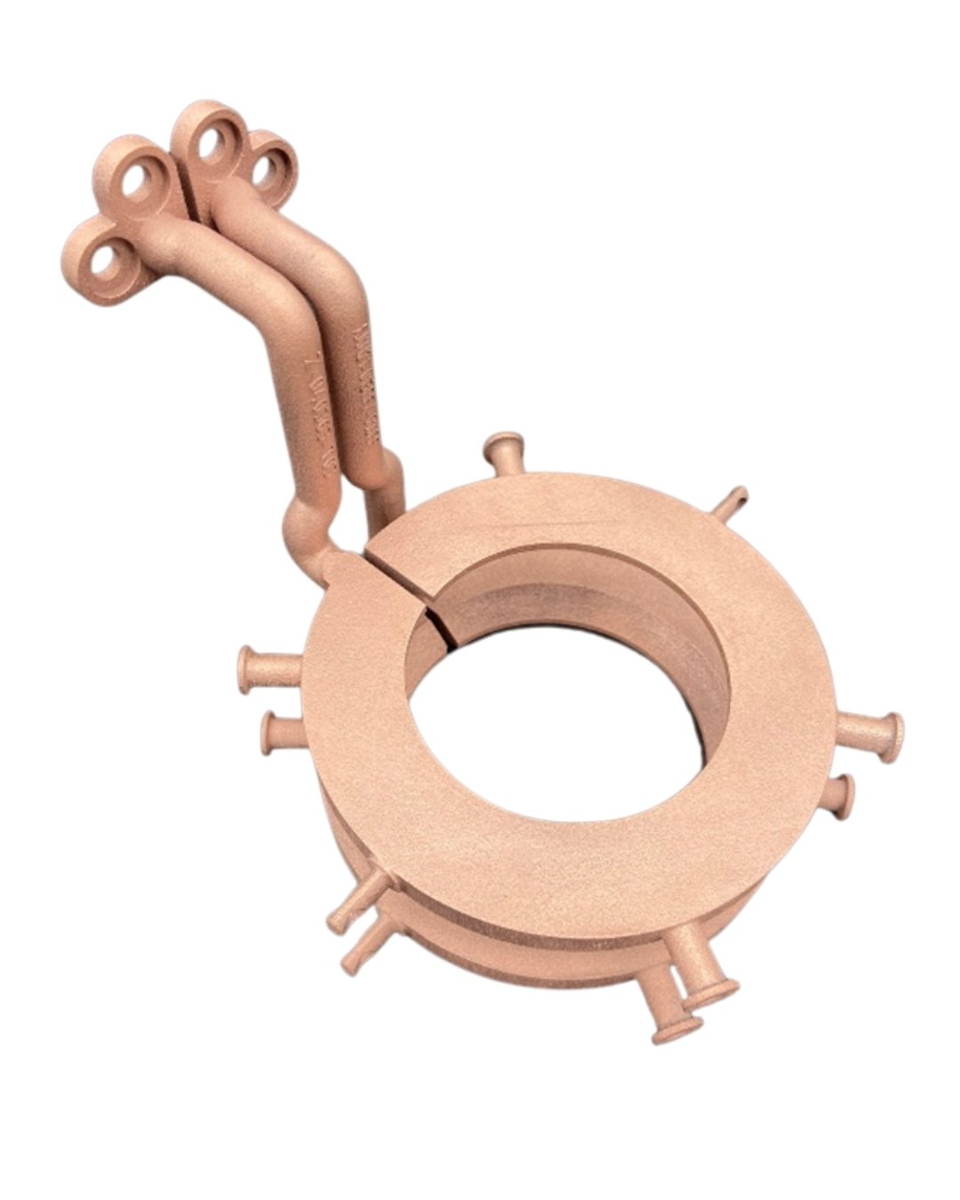 Metal additive manufacturing can be used for complex components like this inductor