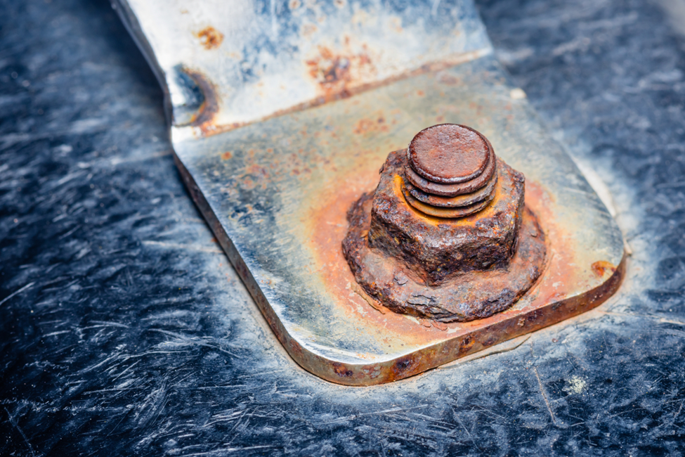 Corrosion can sometimes even disable the simple exchange of parts