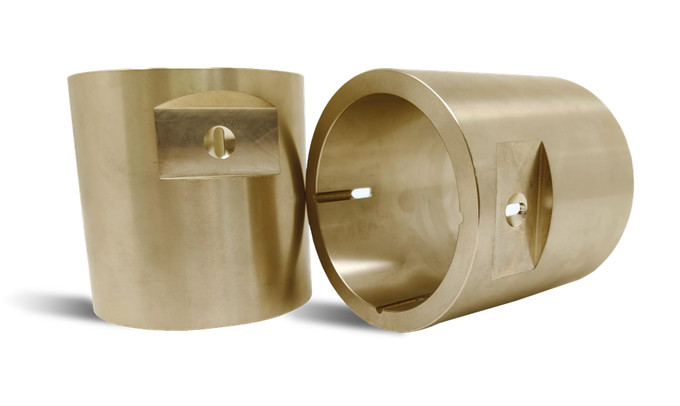 Close-up of AMPCO® TBW welding bushings